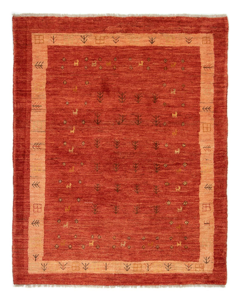 Gabbeh Rug - Loribaft Perser - 194 x 156 cm - red