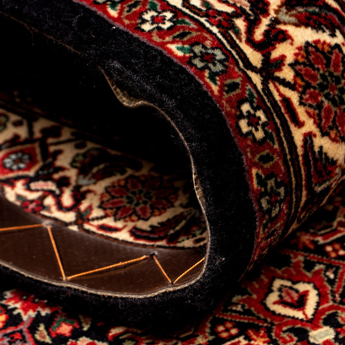 Runner Perser Rug - Bidjar - 296 x 83 cm - dark red