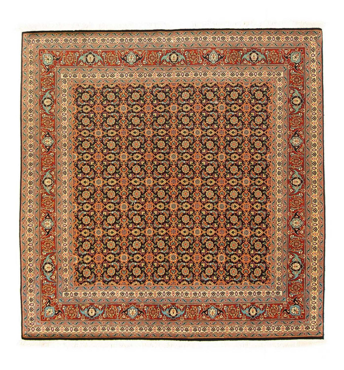 Perser Rug - Tabriz - Royal square  - 156 x 155 cm - black
