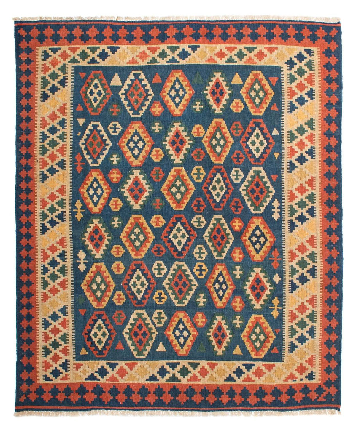 Kelim Rug - Oriental - 232 x 194 cm - blue