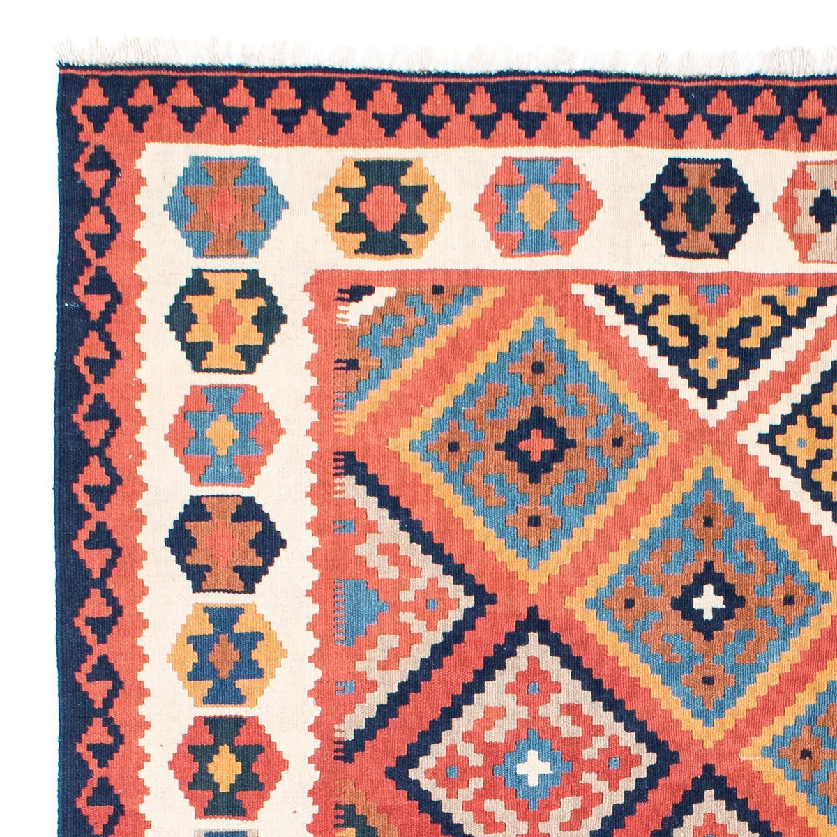 Kelim Rug - Oriental - 206 x 156 cm - rust