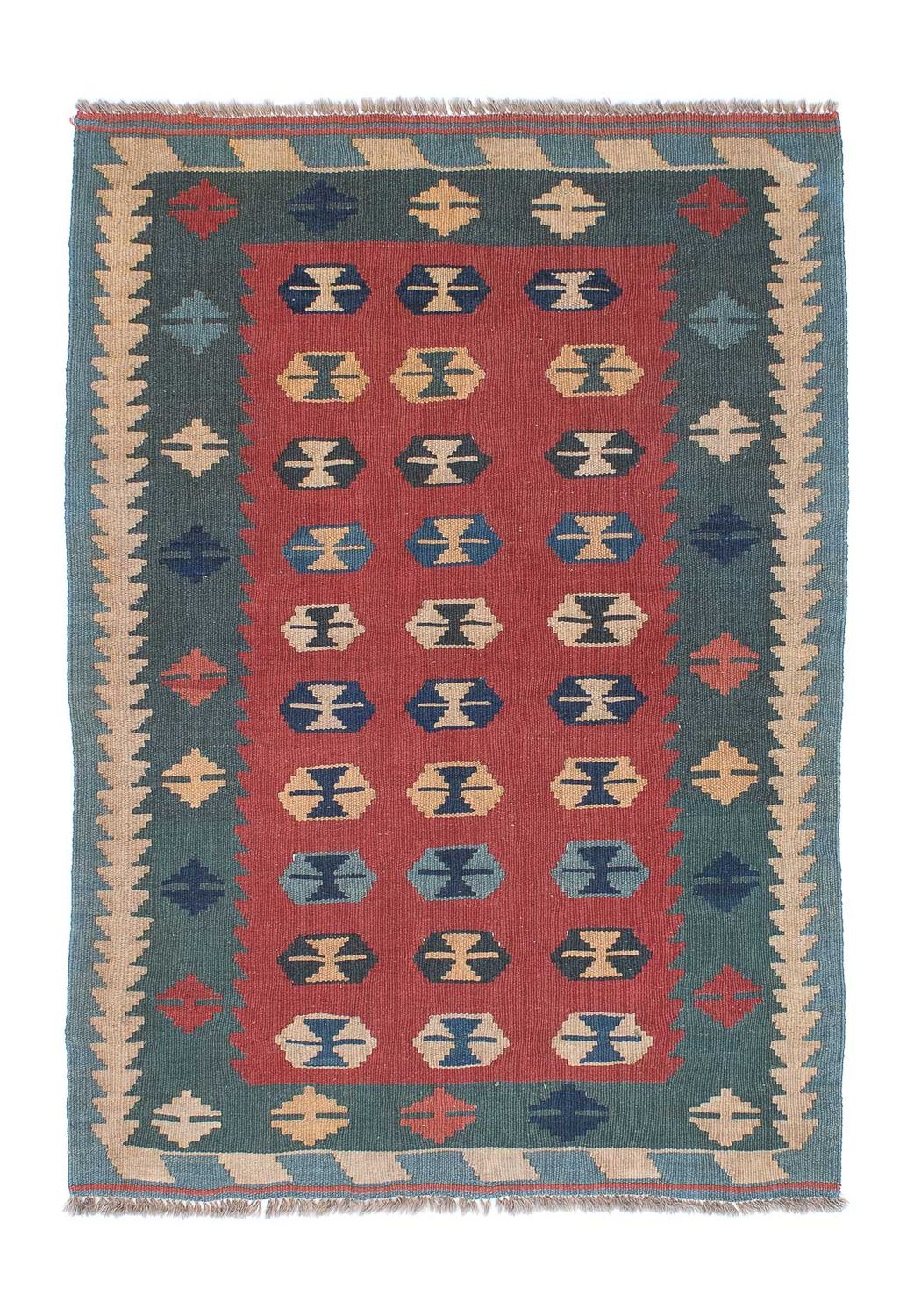 Kelim Rug - Oriental - 163 x 112 cm - dark red