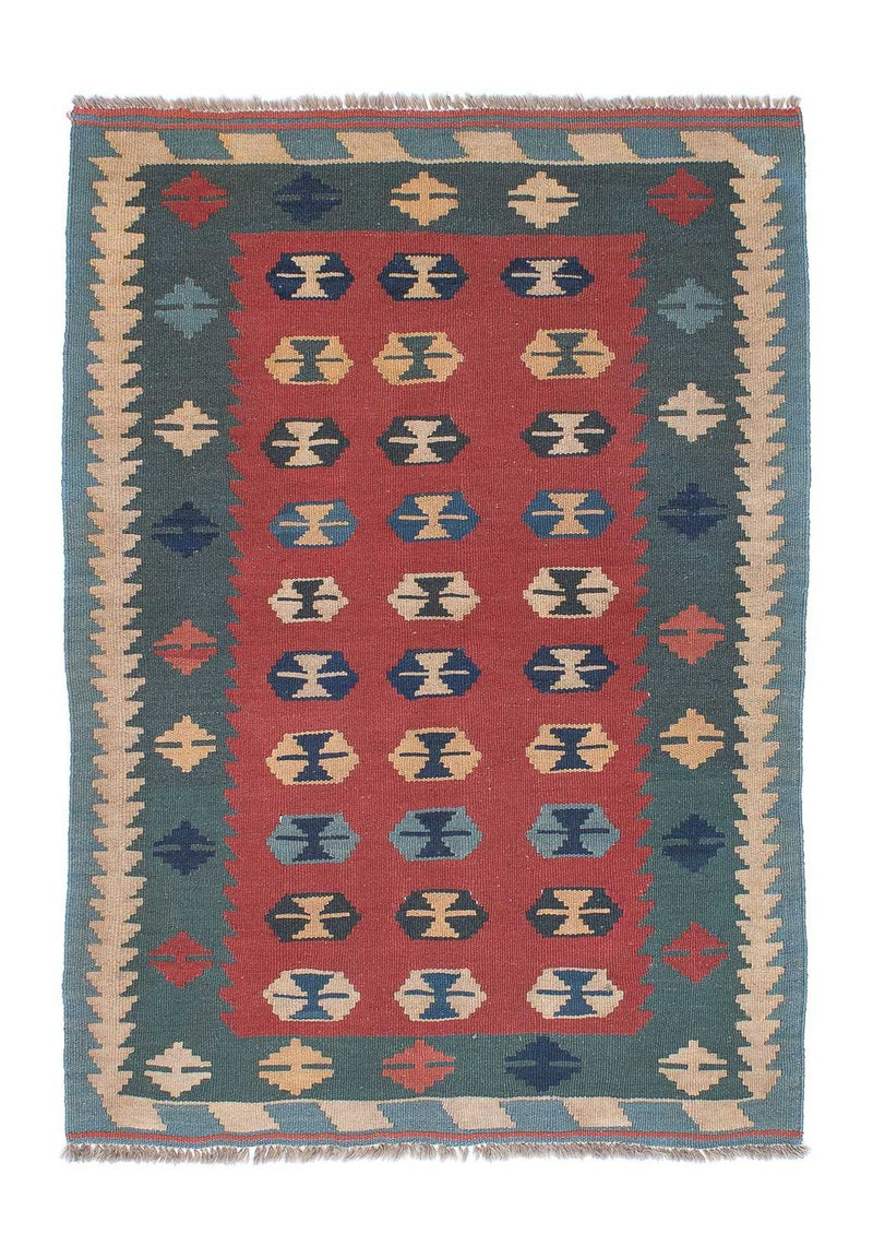Kelim Rug - Oriental - 163 x 112 cm - dark red