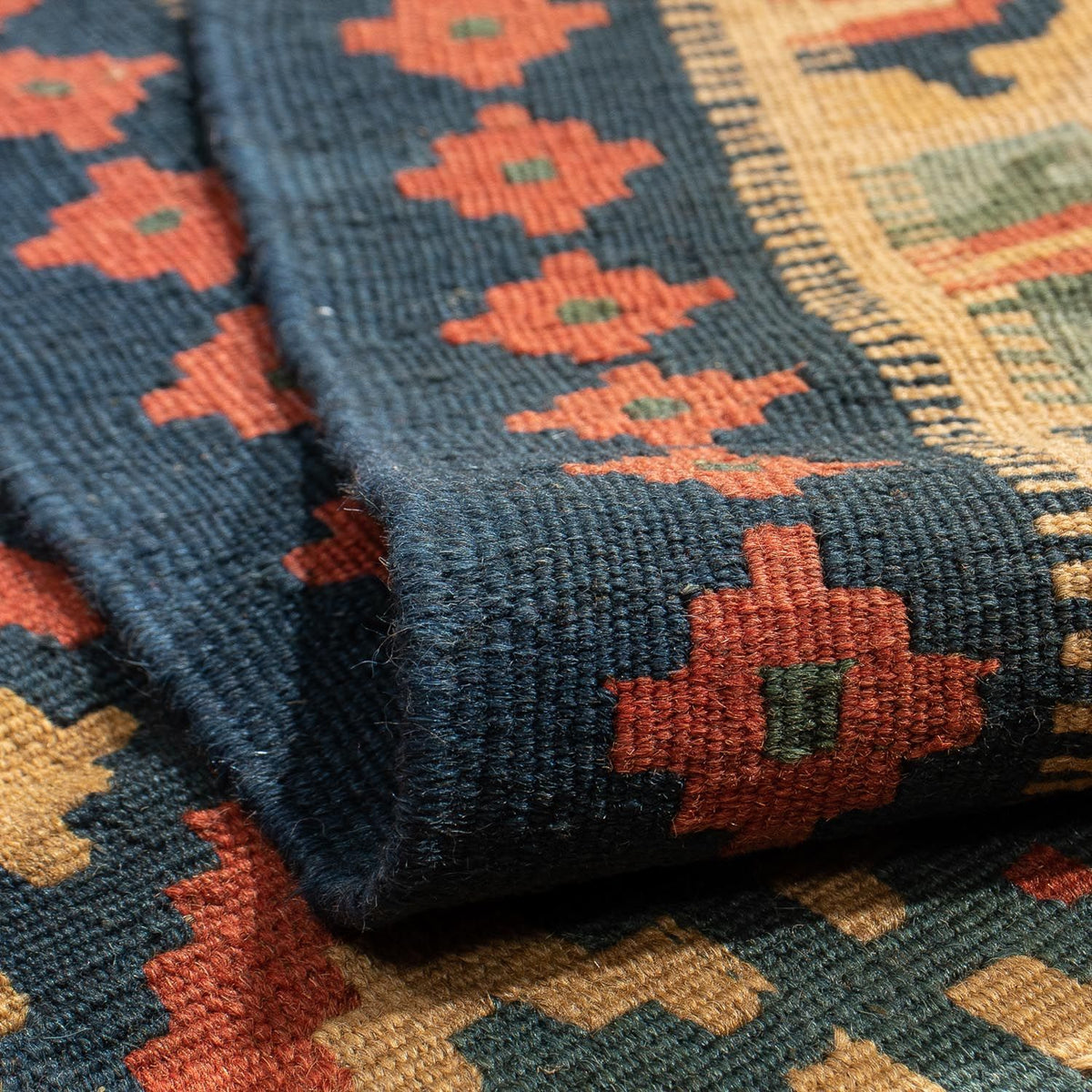 Kelim Rug - Oriental - 213 x 148 cm - dark red