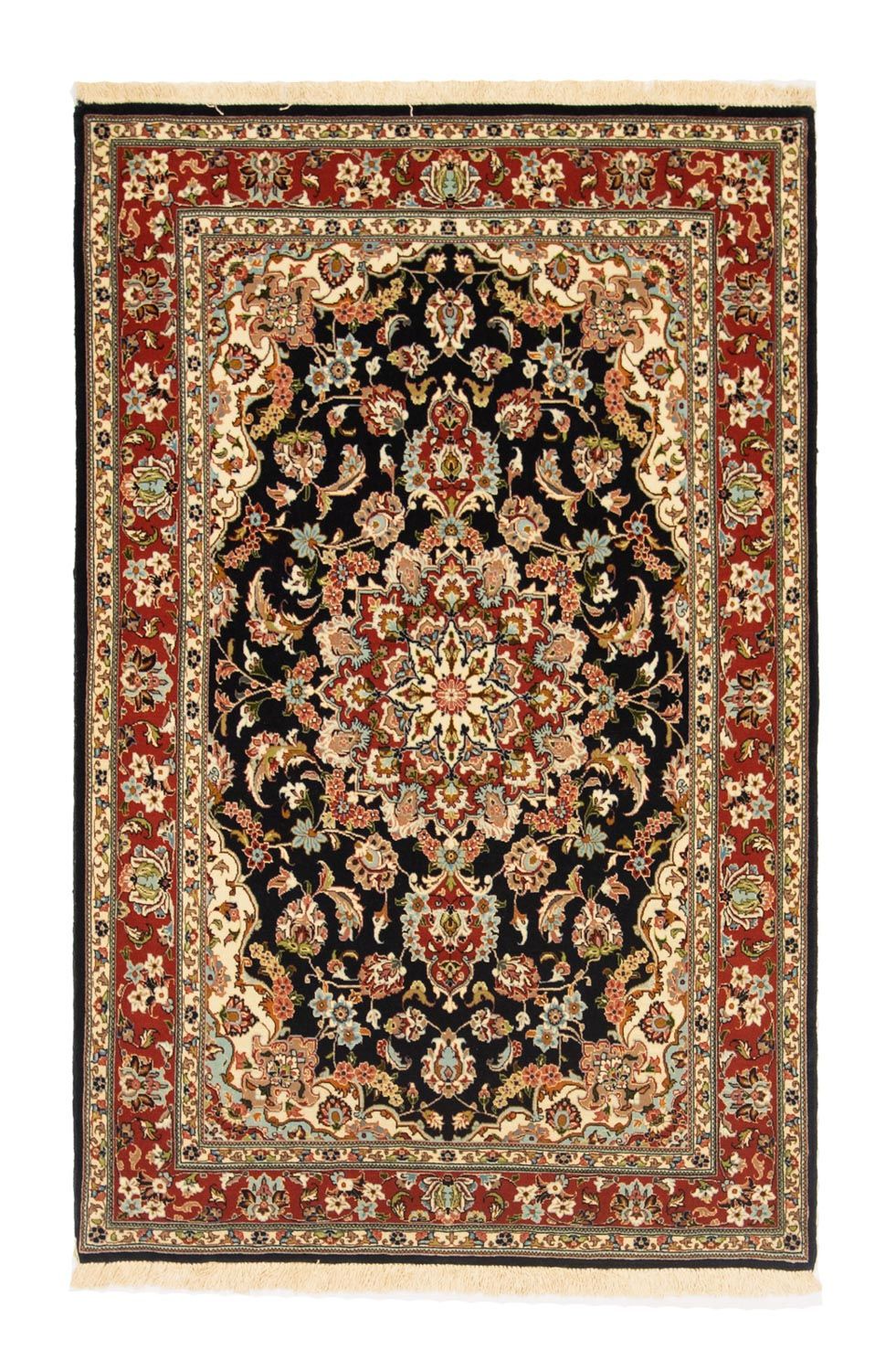 Perser Rug - Ghom - 152 x 100 cm - black