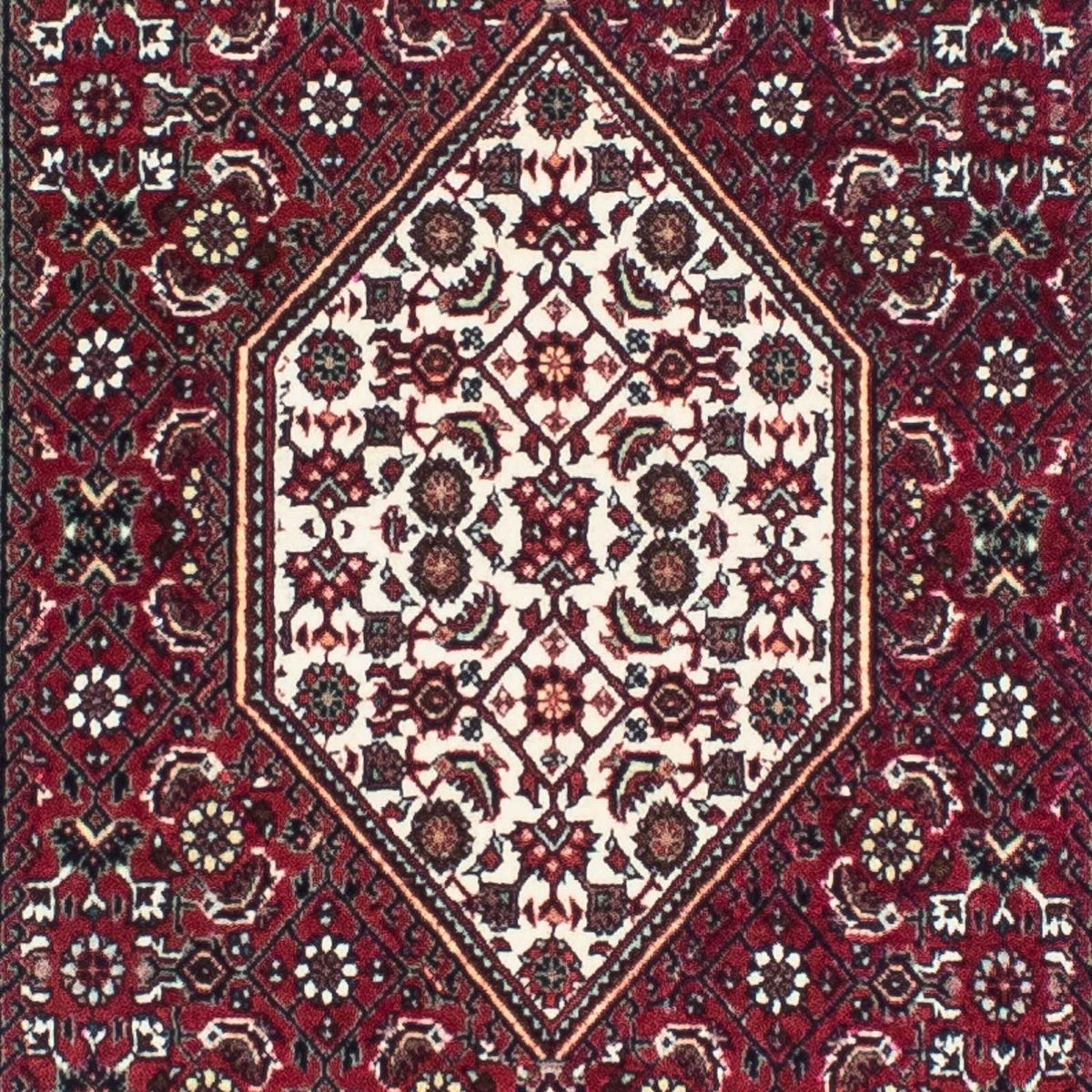 Runner Perser Rug - Bidjar - 248 x 73 cm - dark red