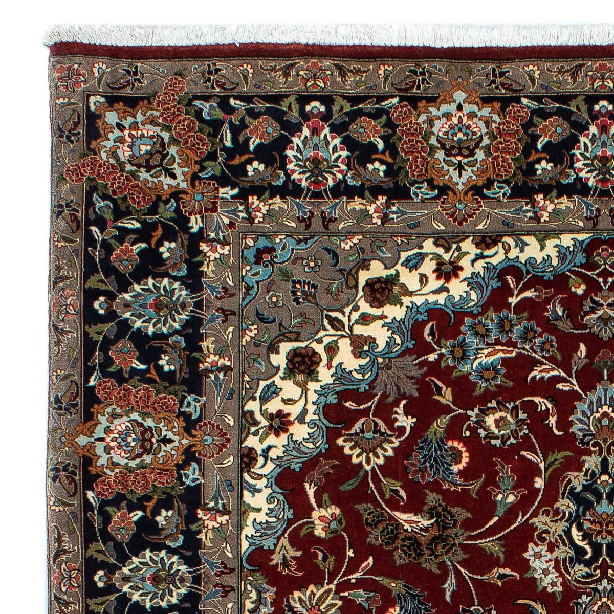Perser Rug - Ghom - 204 x 138 cm - dark red