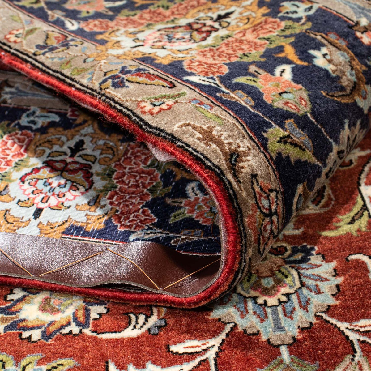 Perser Rug - Ghom - 204 x 138 cm - dark red