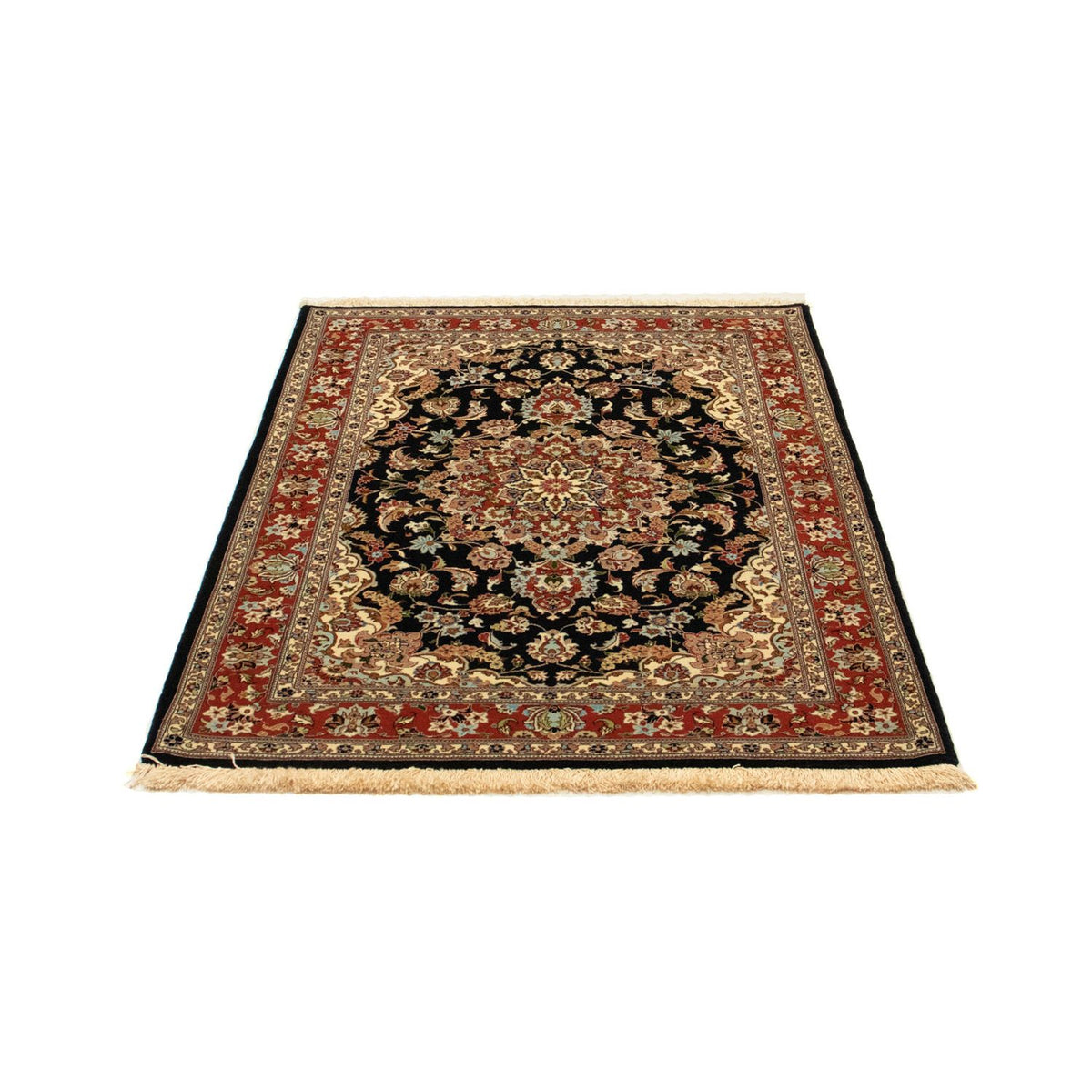 Perser Rug - Ghom - 146 x 100 cm - black