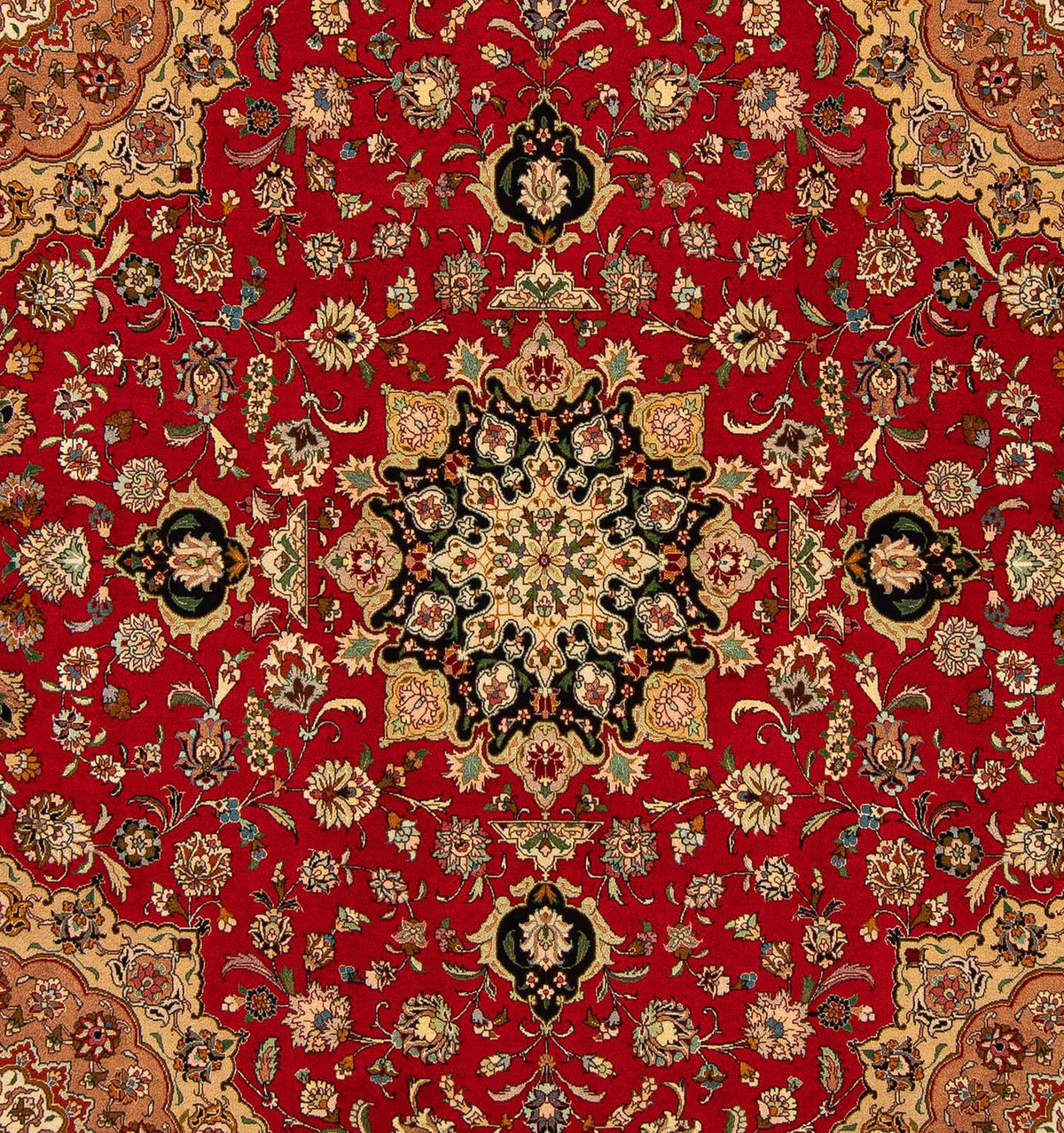 Perser Rug - Tabriz - Royal square  - 208 x 200 cm - red