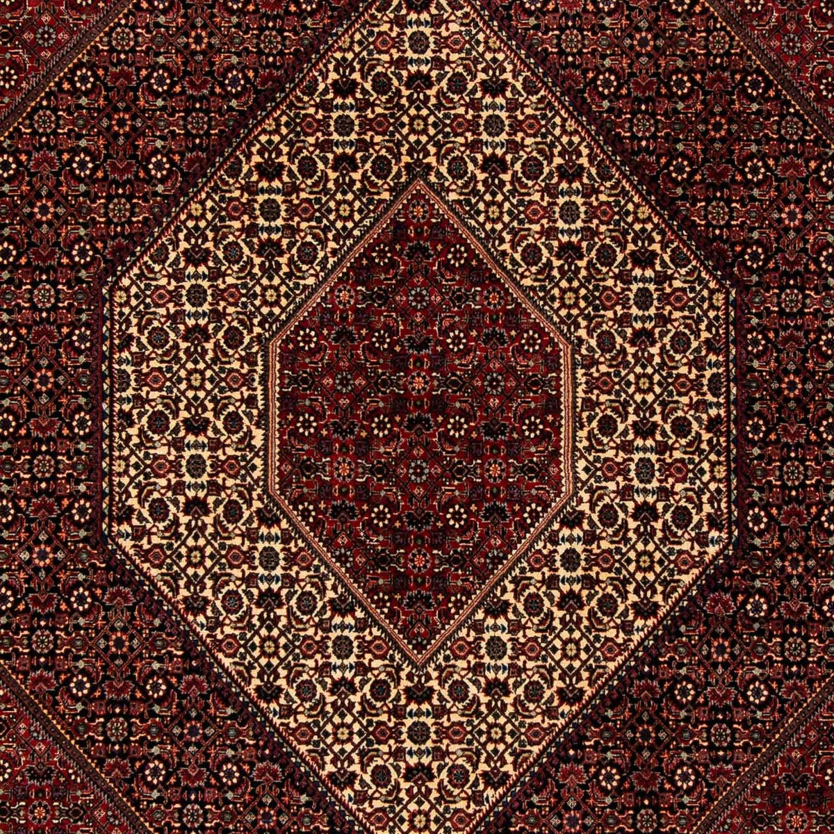 Perser Rug - Bidjar - 255 x 205 cm - dark red