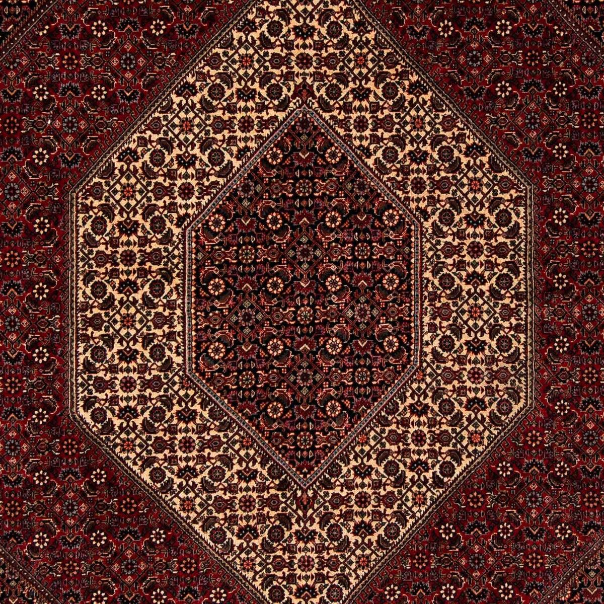 Perser Rug - Bidjar - 255 x 202 cm - dark red