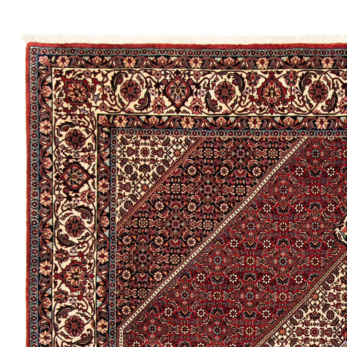 Perser Rug - Bidjar - 252 x 205 cm - dark red