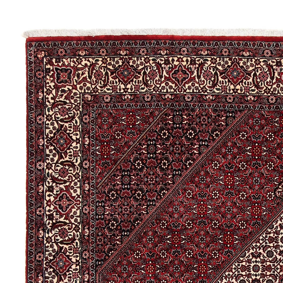 Perser Rug - Bidjar - 252 x 203 cm - dark red