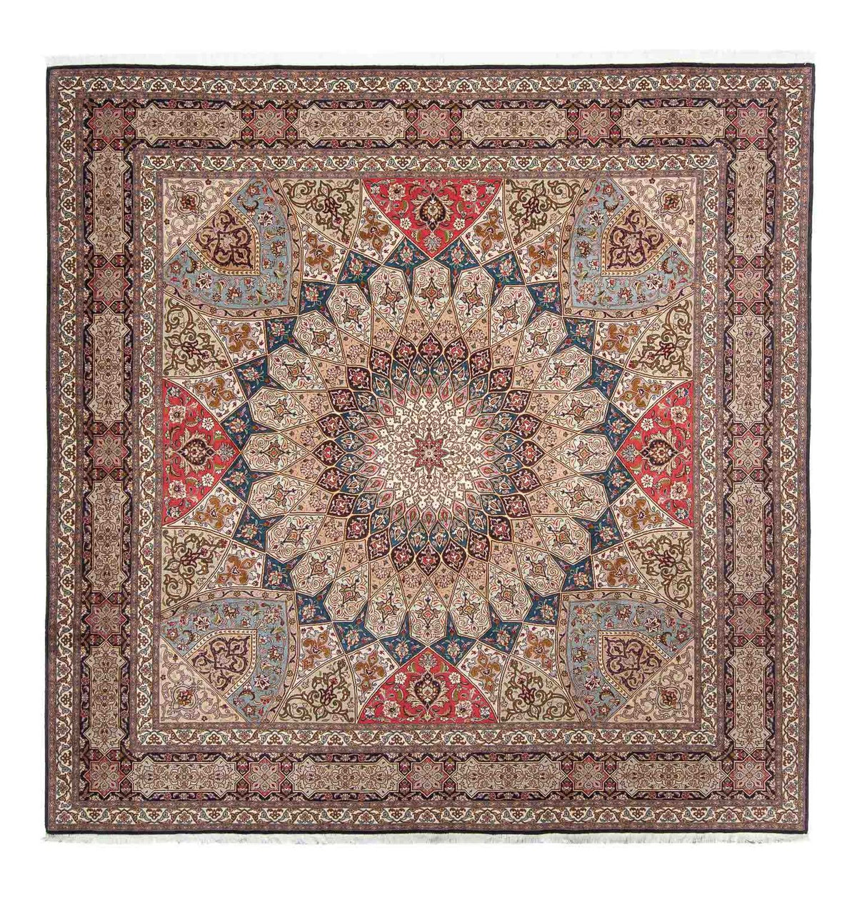 Perser Rug - Tabriz - Royal square  - 253 x 251 cm - light brown