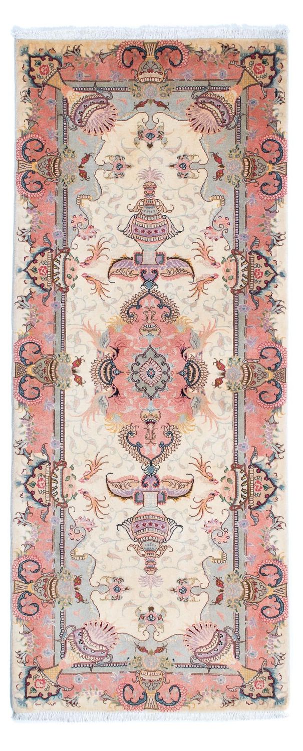 Runner Perser Rug - Tabriz - Royal - 203 x 80 cm - beige