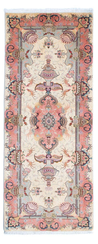 Runner Perser Rug - Tabriz - Royal - 203 x 80 cm - beige