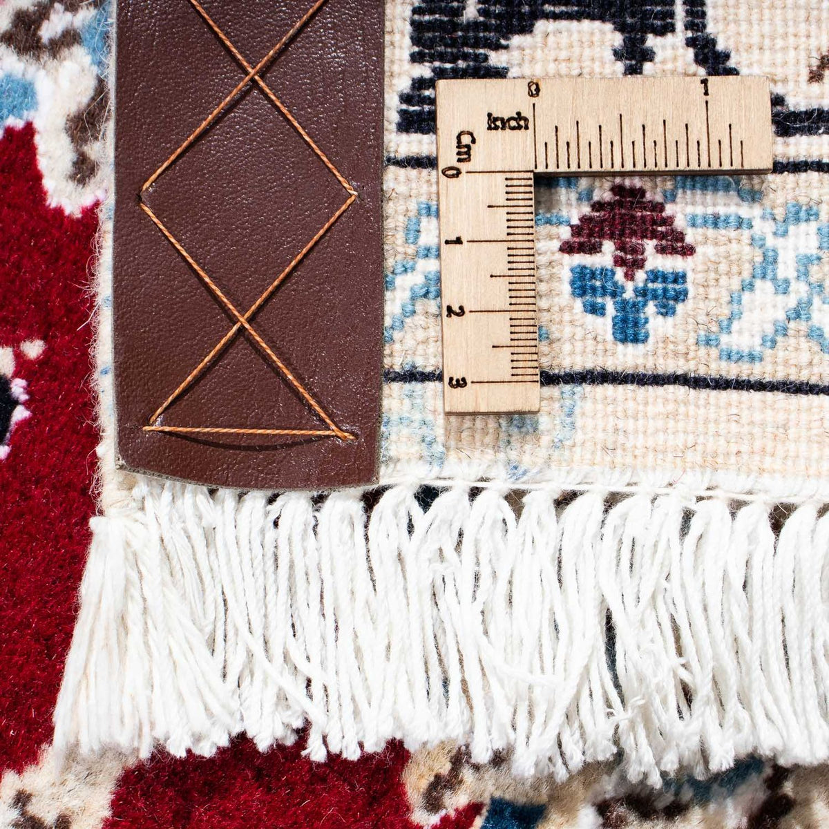 Runner Perser Rug - Nain - Royal - 177 x 107 cm - dark red