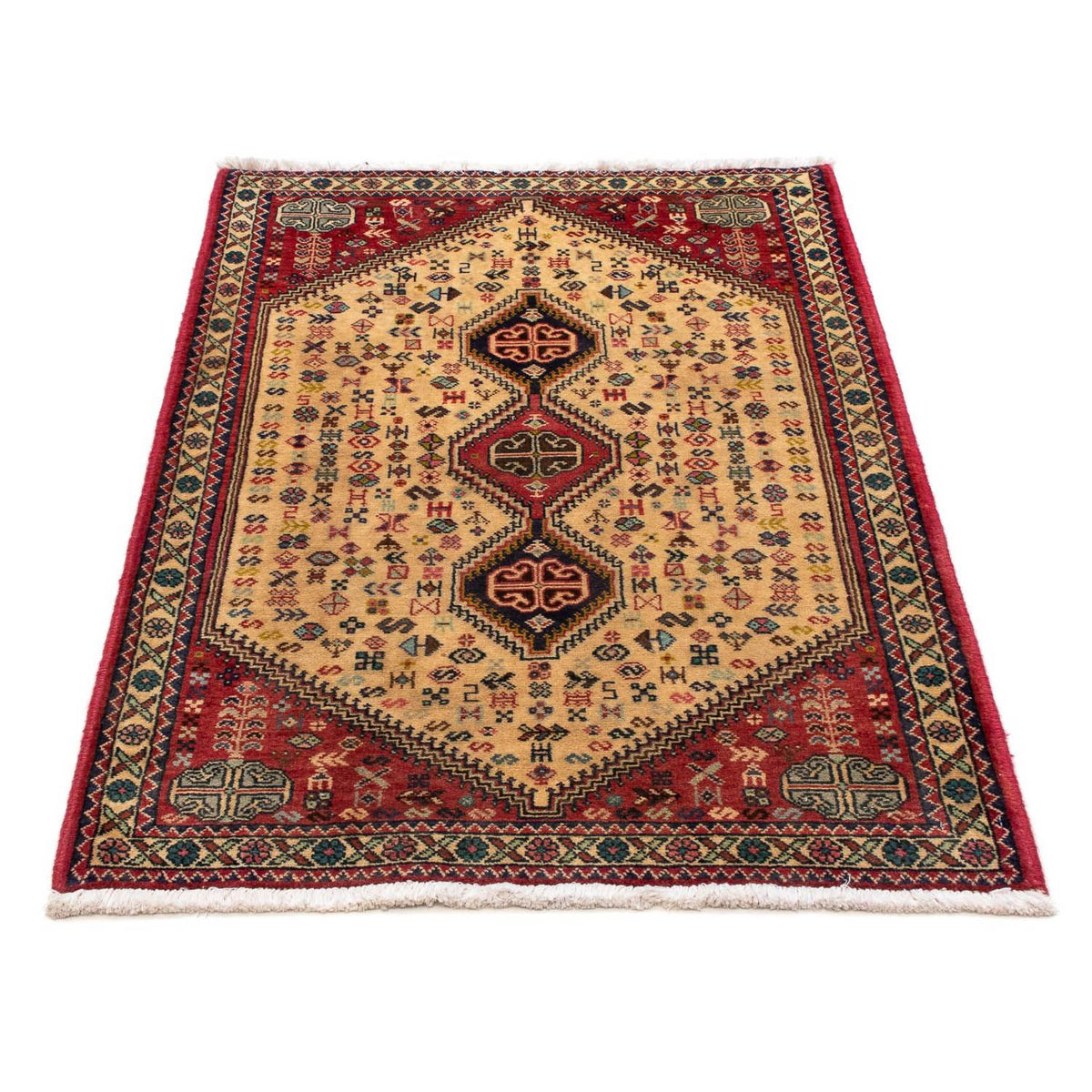 Perser Rug - Nomadic - 124 x 76 cm - light red