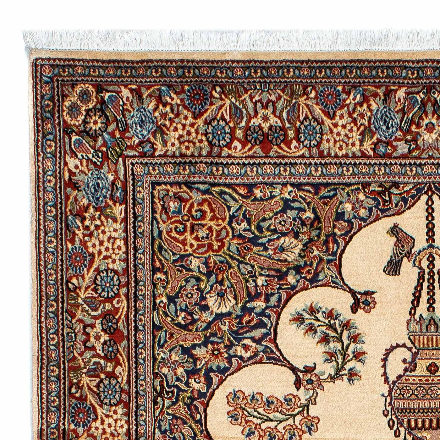 Qom Rug 210x135cm - Persian Rugs