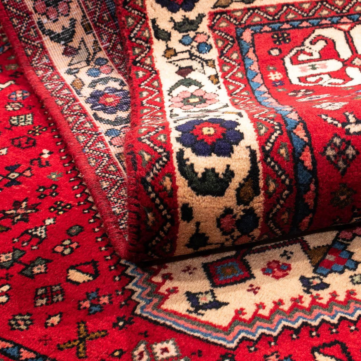 Perser Rug - Nomadic - 157 x 105 cm - dark red