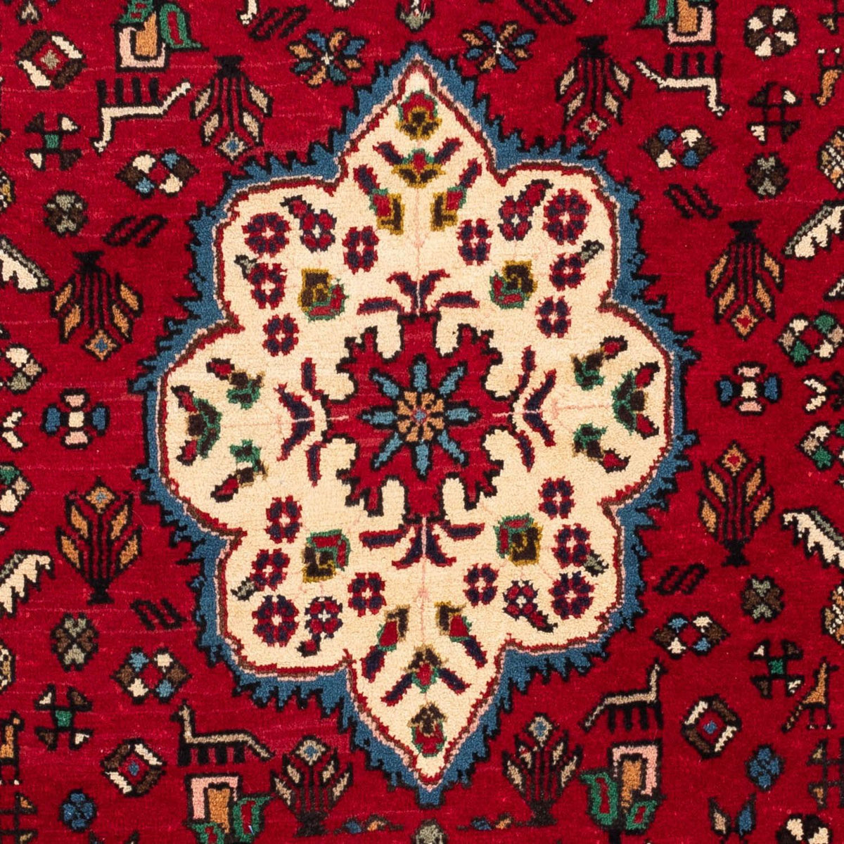 Perser Rug - Nomadic - 148 x 102 cm - dark red