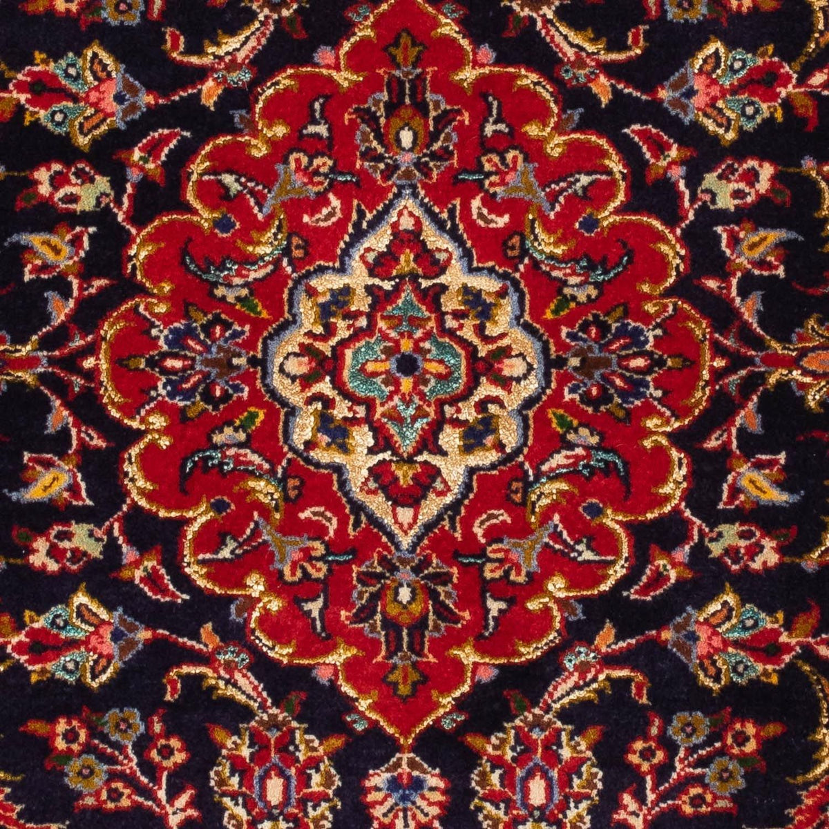 Perser Rug - Keshan - 121 x 79 cm - dark blue