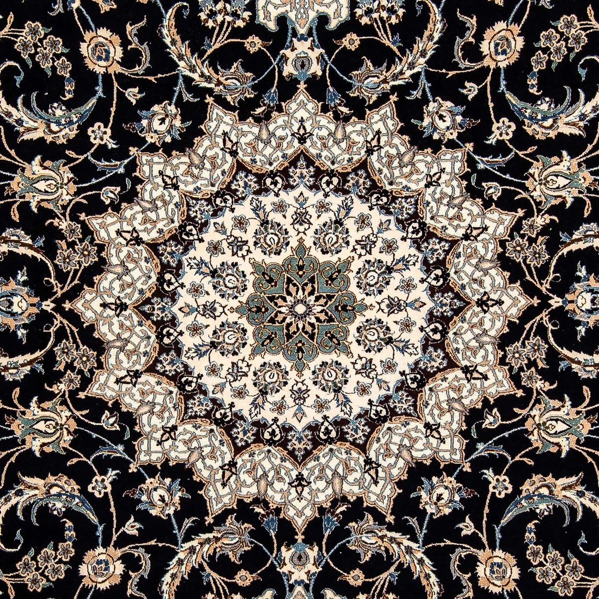 Perser Rug - Nain - Premium - 296 x 200 cm - dark blue