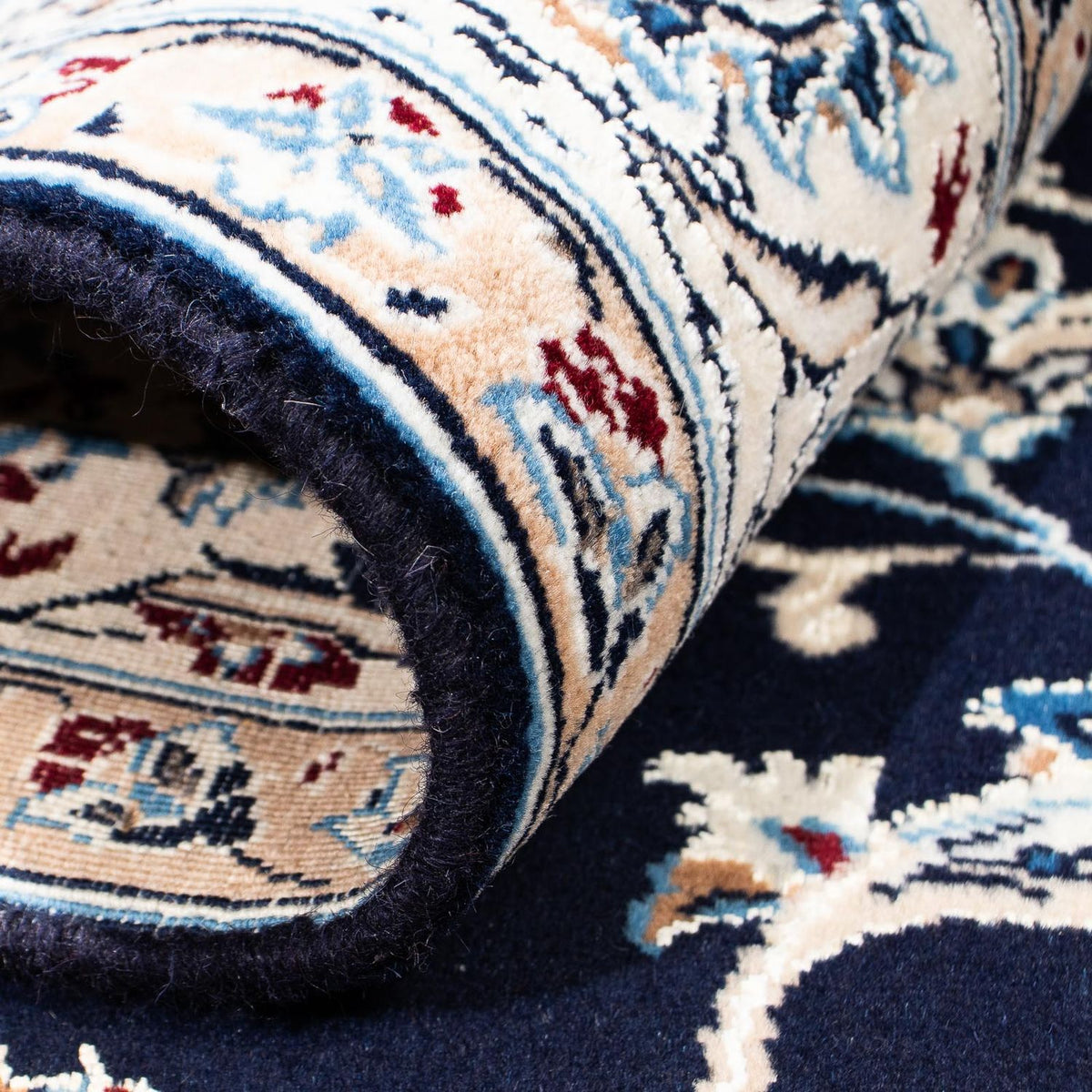 Perser Rug - Nain - Royal - 228 x 155 cm - dark blue