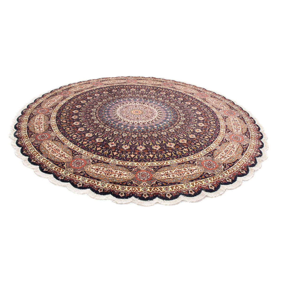 Perser Rug - Tabriz - Royal round  - 240 x 240 cm - dark blue