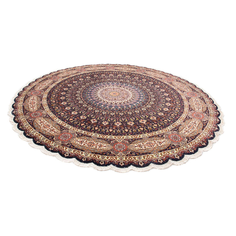 Perser Rug - Tabriz - Royal round  - 240 x 240 cm - dark blue