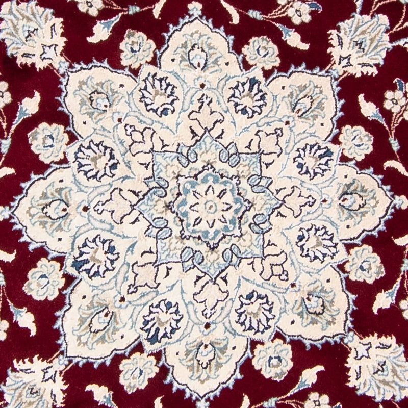 Perser Rug - Nain round  - 245 x 245 cm - dark red