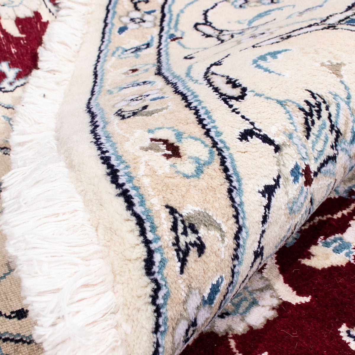 Perser Rug - Nain round  - 245 x 245 cm - dark red