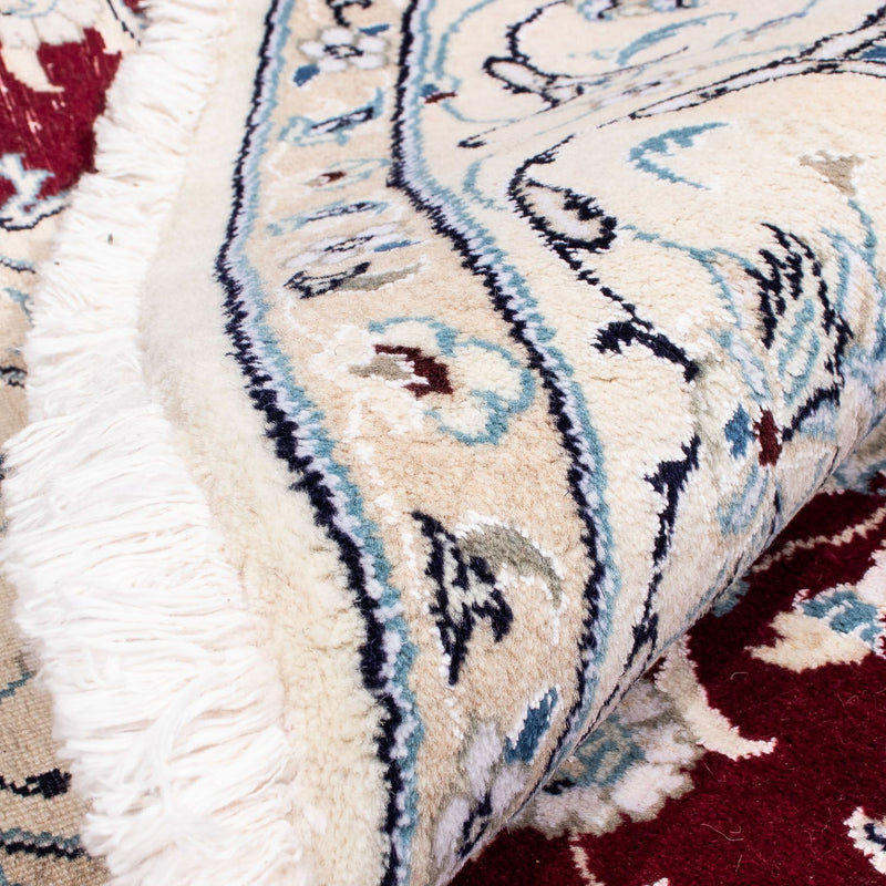 Perser Rug - Nain round  - 245 x 245 cm - dark red