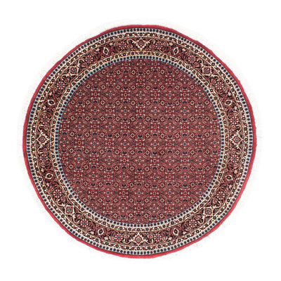 Bidjar Rug 155x155cm - Persian Rugs - dark red