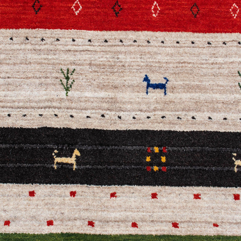 Gabbeh Rug - Loribaft Perser - 202 x 143 cm - multicolored