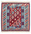 Kelim Rug - Oriental square  - 104 x 103 cm - dark red