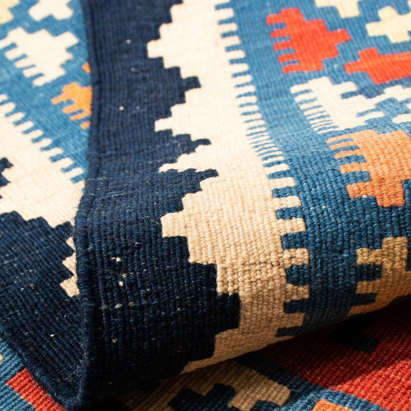 Kelim Rug - Oriental square  - 105 x 101 cm - red