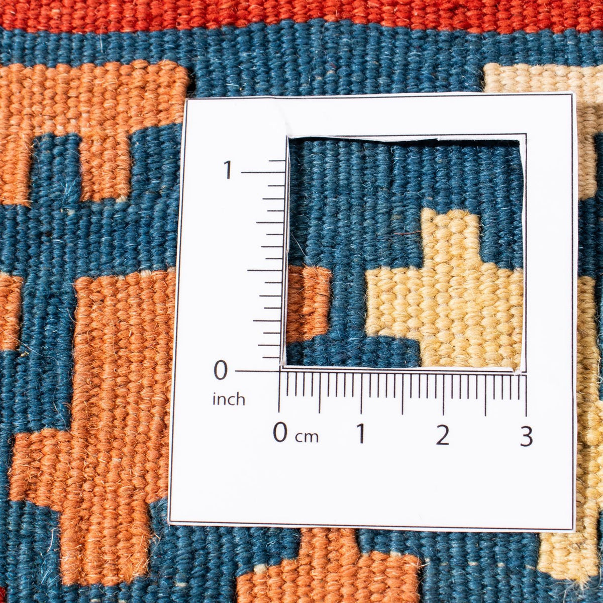 Kelim Rug - Oriental square  - 105 x 101 cm - red