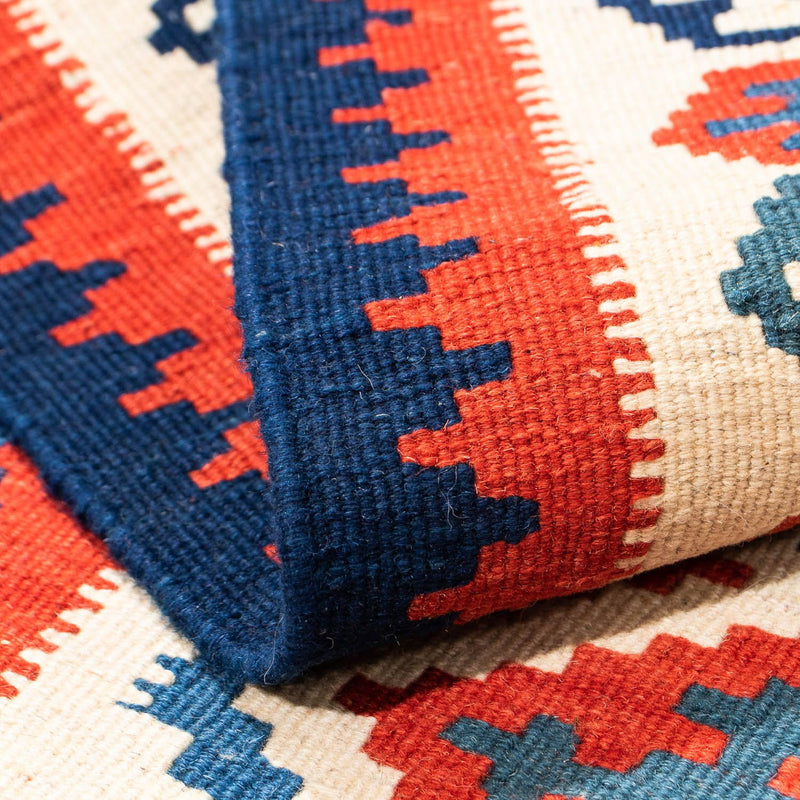 Kelim Rug - Oriental square  - 104 x 100 cm - multicolored