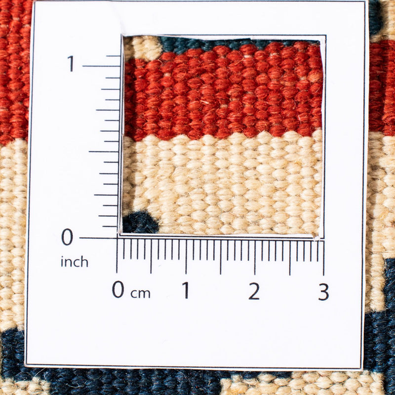 Kelim Rug - Oriental square  - 105 x 103 cm - dark red