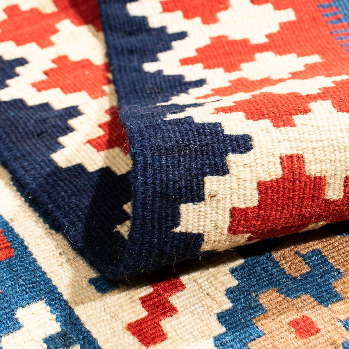 Kelim Rug - Oriental square  - 103 x 100 cm - multicolored