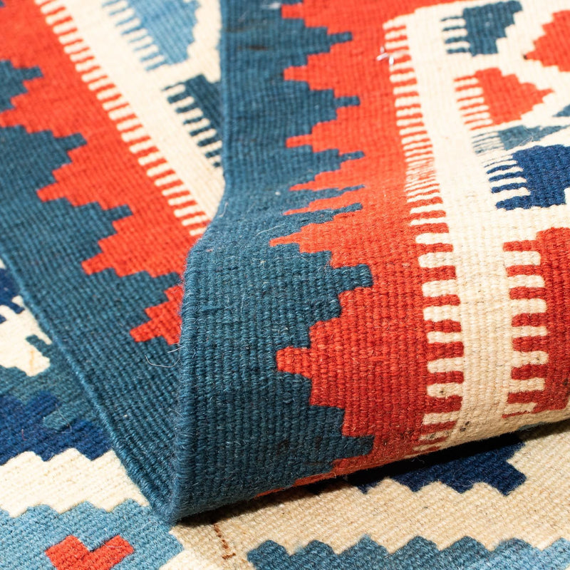 Kelim Rug - Oriental square  - 100 x 100 cm - beige