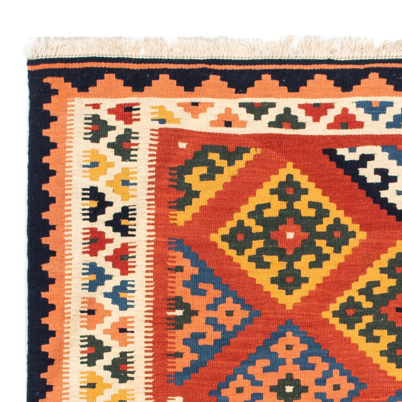 Kelim Rug - Oriental square  - 106 x 104 cm - red