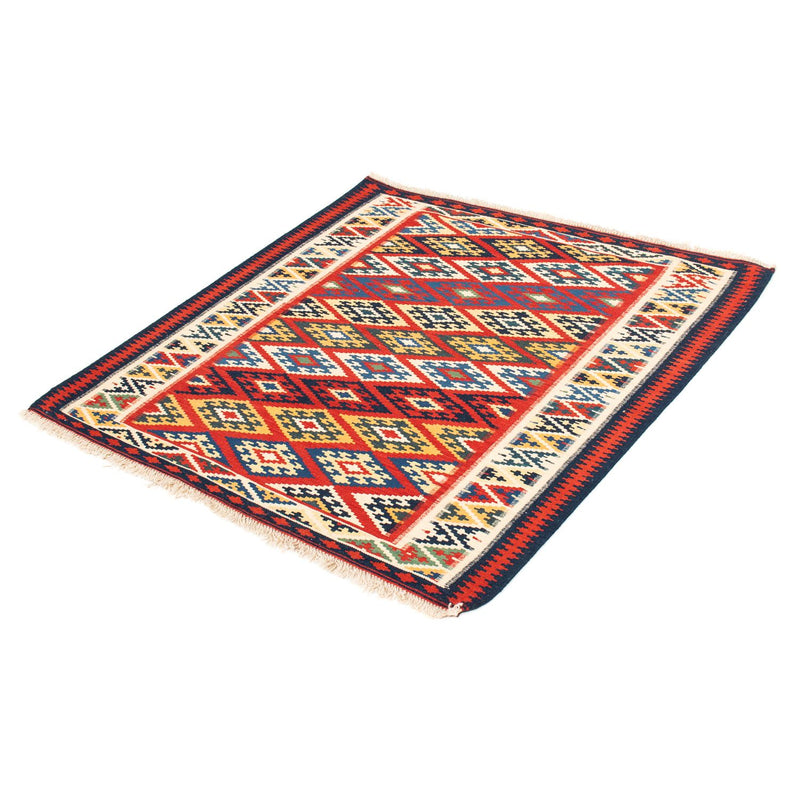 Kelim Rug - Oriental square  - 104 x 103 cm - multicolored