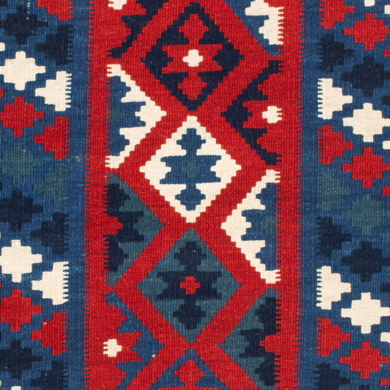 Kelim Rug - Oriental square  - 103 x 100 cm - dark blue