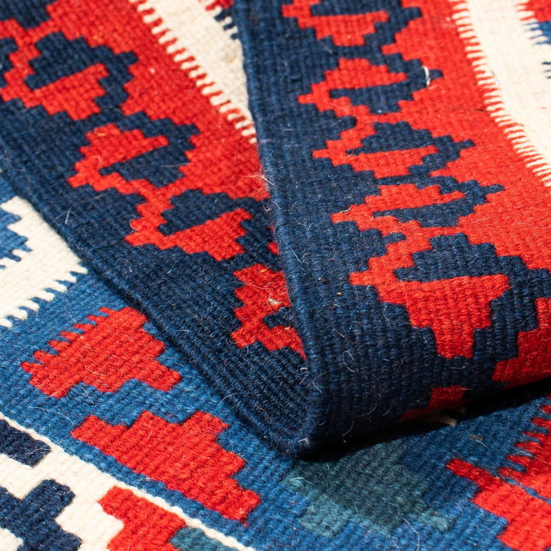 Kelim Rug - Oriental square  - 103 x 100 cm - dark blue