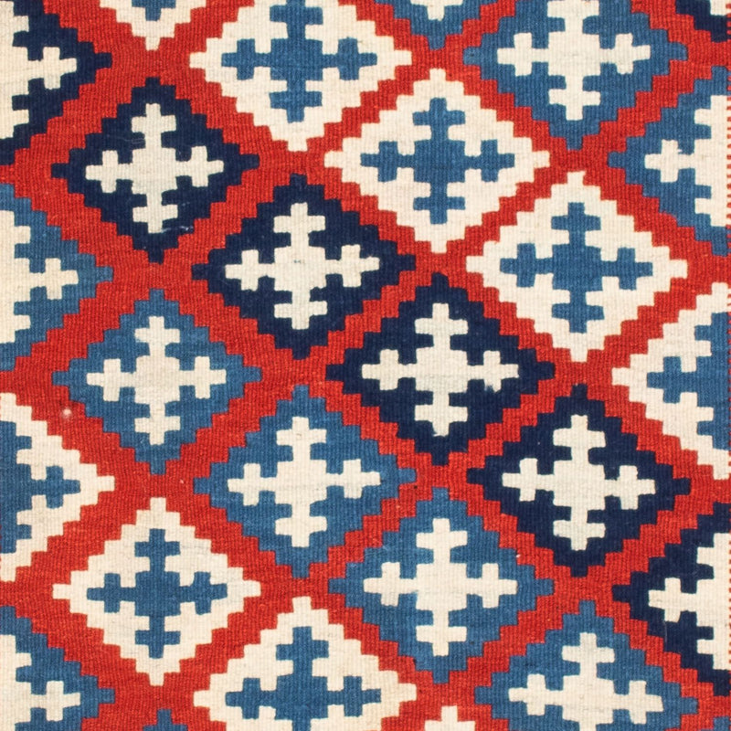 Kelim Rug - Oriental square  - 103 x 100 cm - dark blue