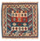Kelim Rug - Oriental square  - 102 x 100 cm - blue