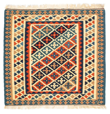 Kelim Rug - Oriental square  - 107 x 101 cm - beige